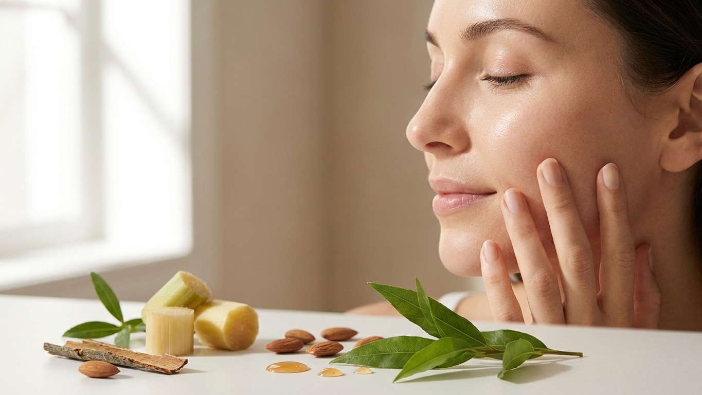 Acides exfoliants naturels (AHA, BHA) : routine, fréquence et peau sensible