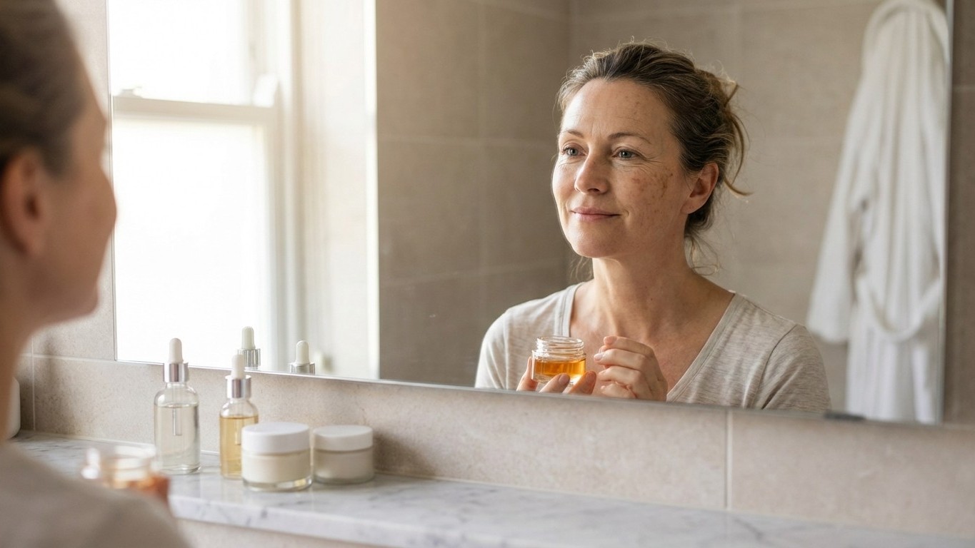 Routine peau mature naturelle anti-âge : fermeté, éclat et prévention en douceur