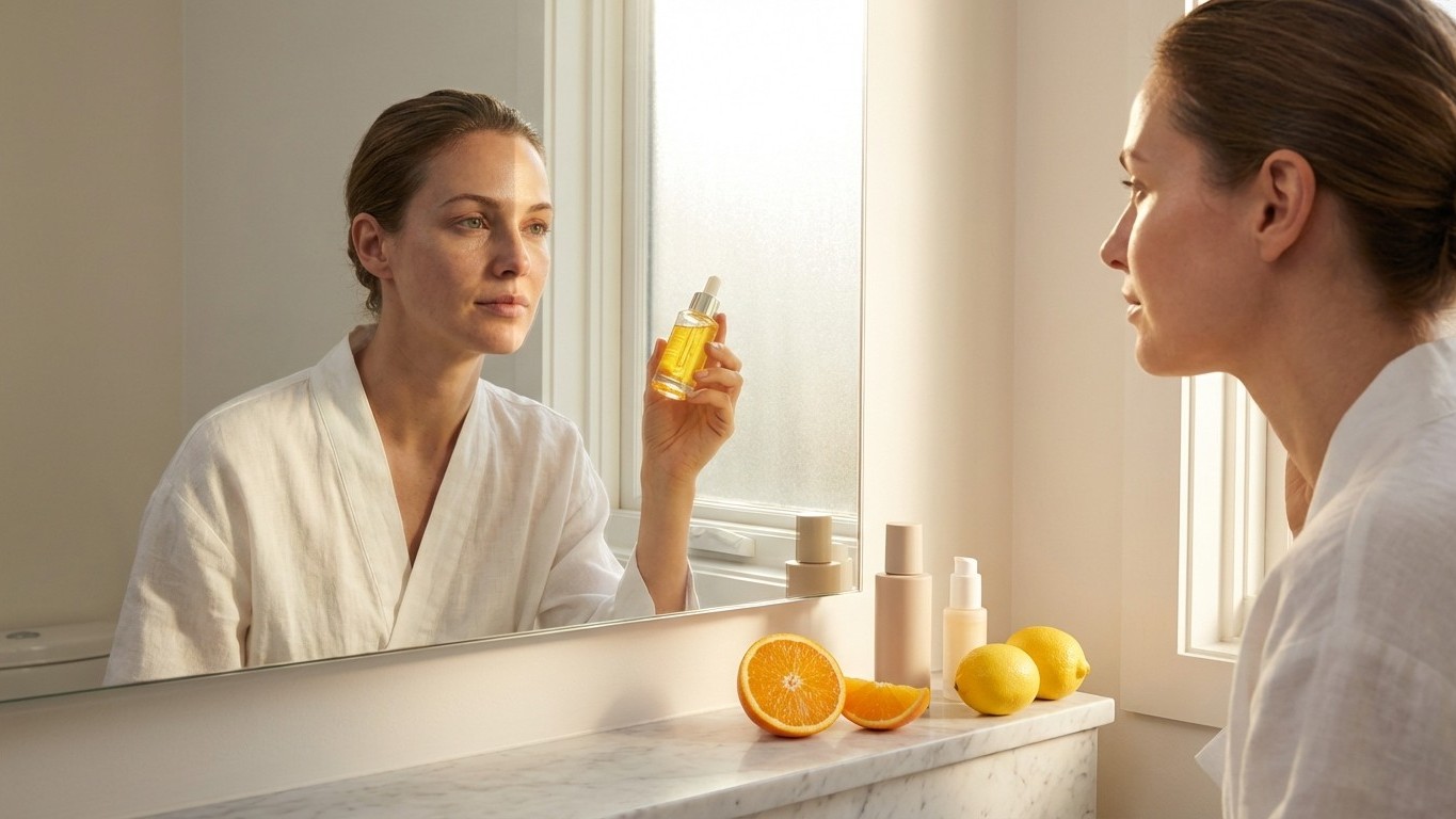 Vitamine C naturelle visage : quelle forme choisir et quand l’appliquer