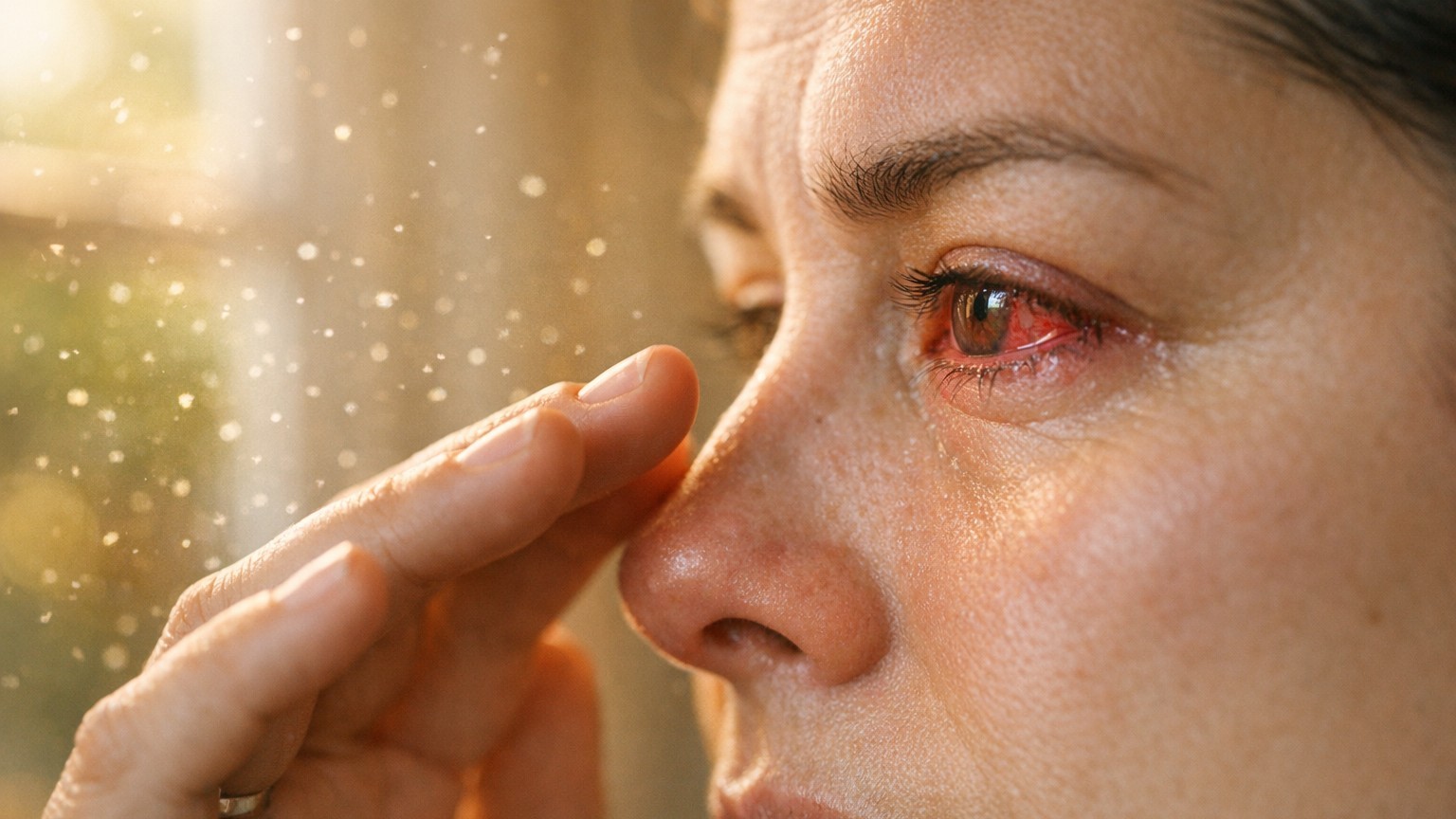 Selon les allergologues, frotter ses yeux qui démangent au pollen aggrave l'allergie au lieu de la calmer