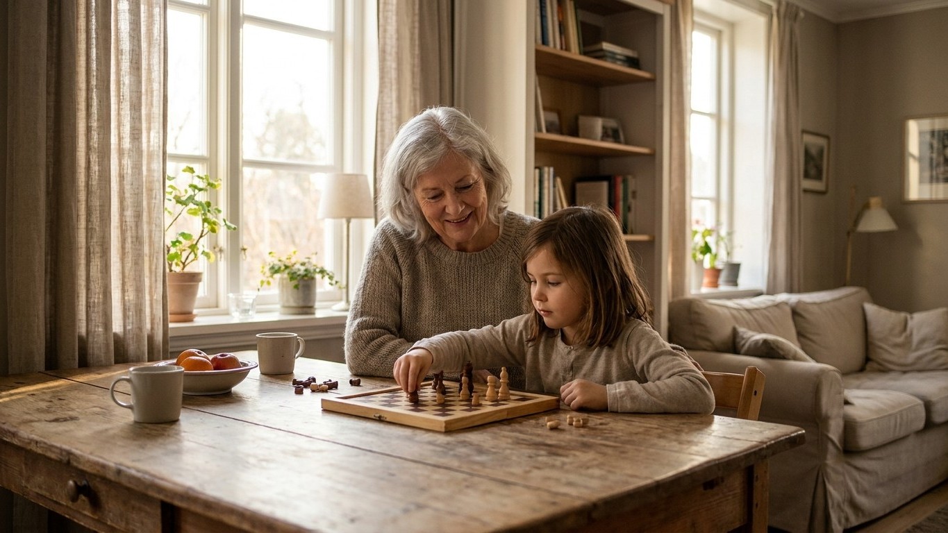 Selon les chercheurs, garder ses petits-enfants un jour par semaine stimule la mémoire des seniors… mais au-delà d'un cert...