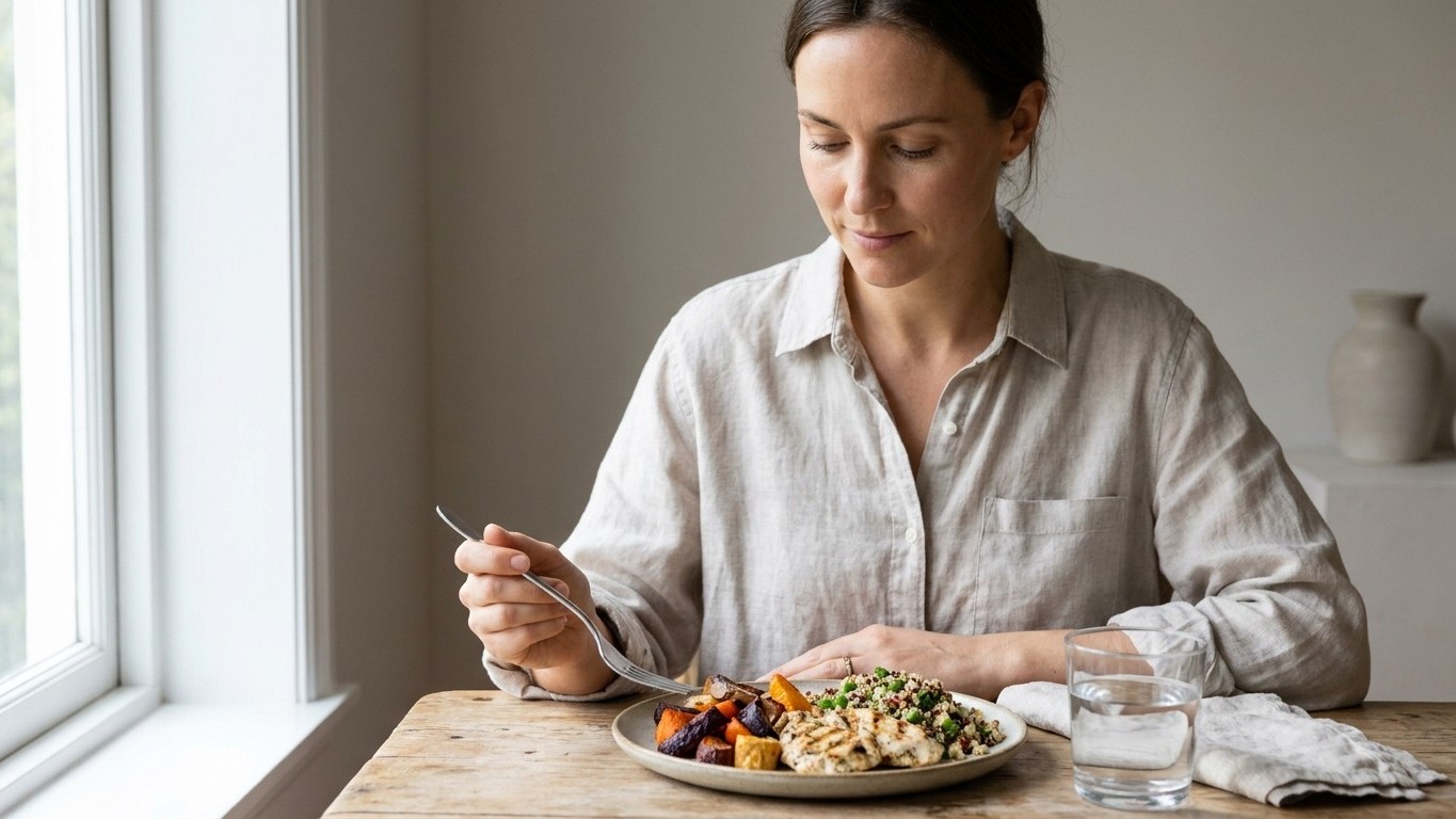 Selon les scientifiques, avaler son repas en moins de 20 minutes trompe le cerveau : il réclame encore alors que l'estomac...