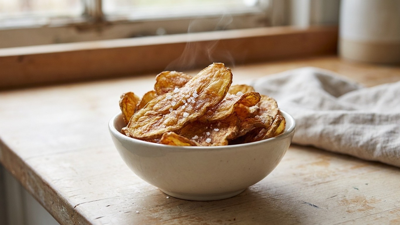 J’ai mis mes épluchures de pommes de terre 8 minutes à l’air fryer juste pour tester : mes invités ont cru que j’avais ouv...
