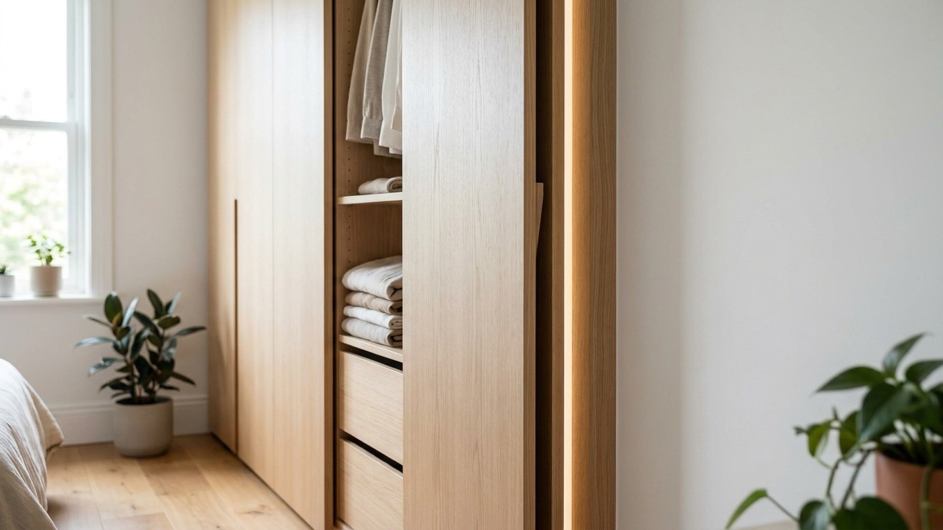 On s’obstine tous à coller l’armoire contre le mur de façade : ces 5 cm de vide derrière le meuble changent pourtant tout ...