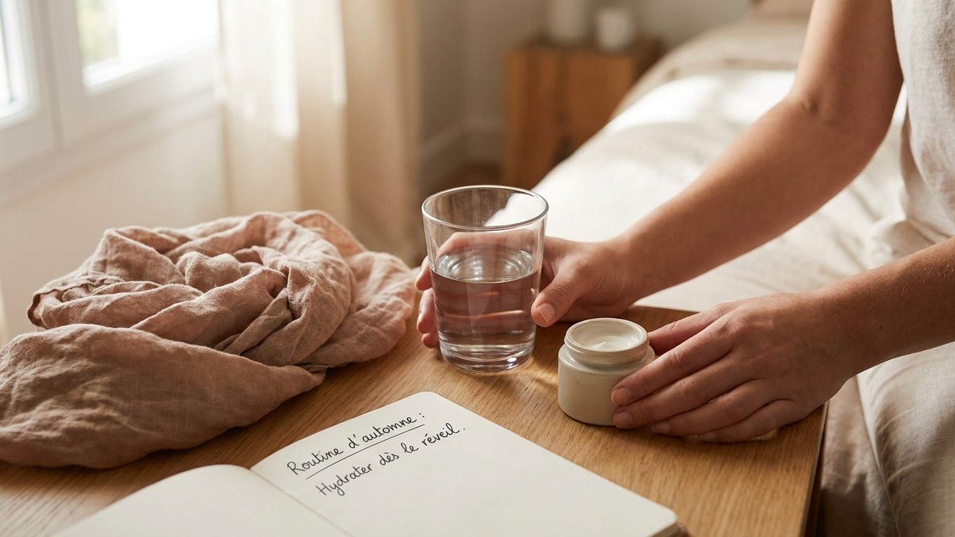 Peau déshydratée au réveil : notre routine hydratation automne