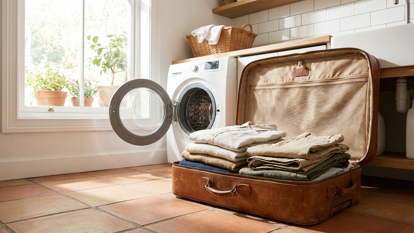 Plus personne ne déballe sa valise sur le lit au retour de vacances : en 2026, on l'ouvre dans cette pièce