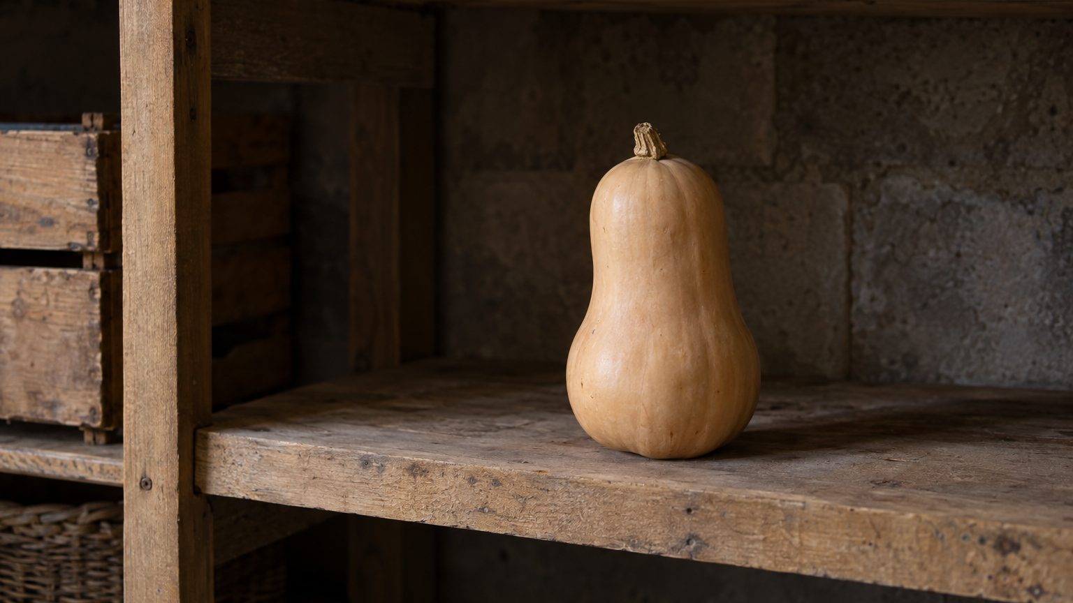 Courge butternut entière : combien de temps elle se conserve et où la stocker